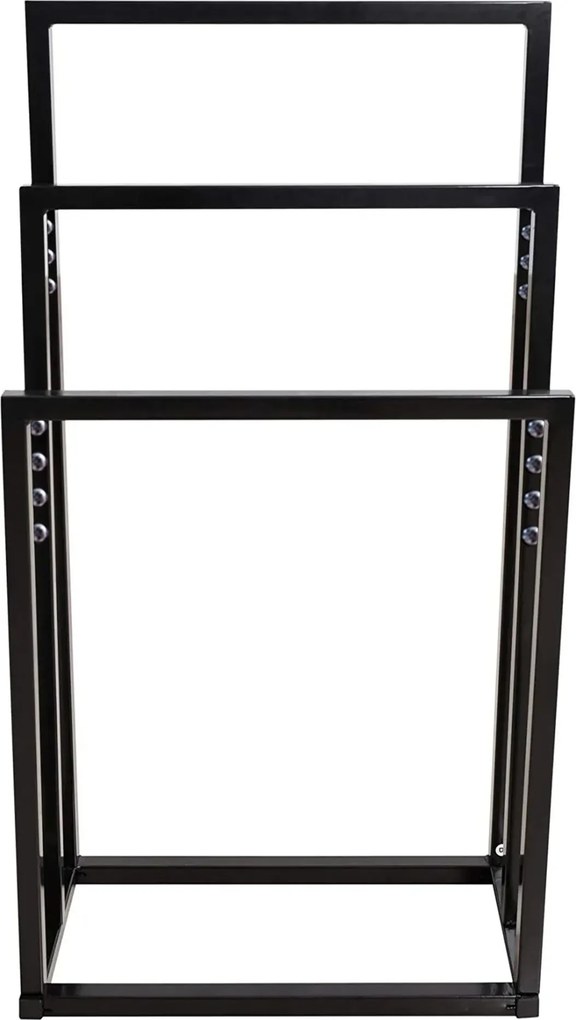 Tutumi Tutumi, 3 karos fém törülközőtartó 600x260x1000 mm 391840, fekete matt, HOM-01003