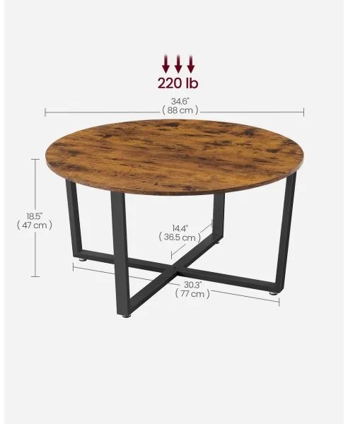 ELDUR konferenciaasztal barna/fekete