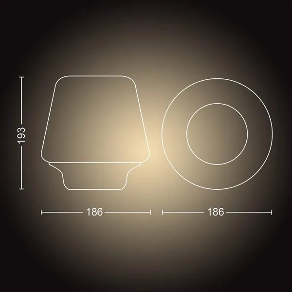 Philips 40801/30/P6 - Fényerőszabályozható LED-lámpa Hue WELLNESS 1xE27/8,5W/230V + távirányító