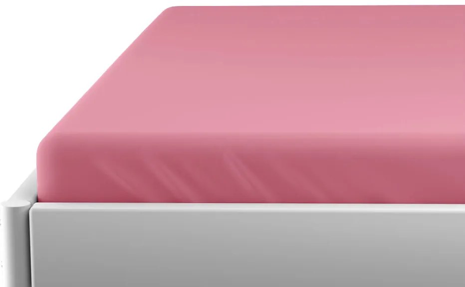 Vízálló JERSEY lepedő gyerekágyhoz 70x140 cm rózsaszín