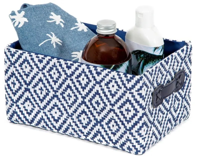 Fürdőszobai textil tárolókosár 23,5x16x12 cm Enzo – Compactor
