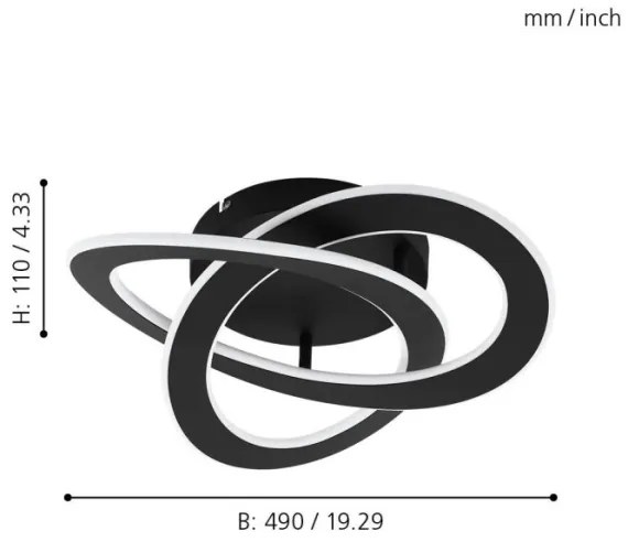 Eglo 99395 - LED Mennyezeti lámpa ROLIMARE LED/35W/230V