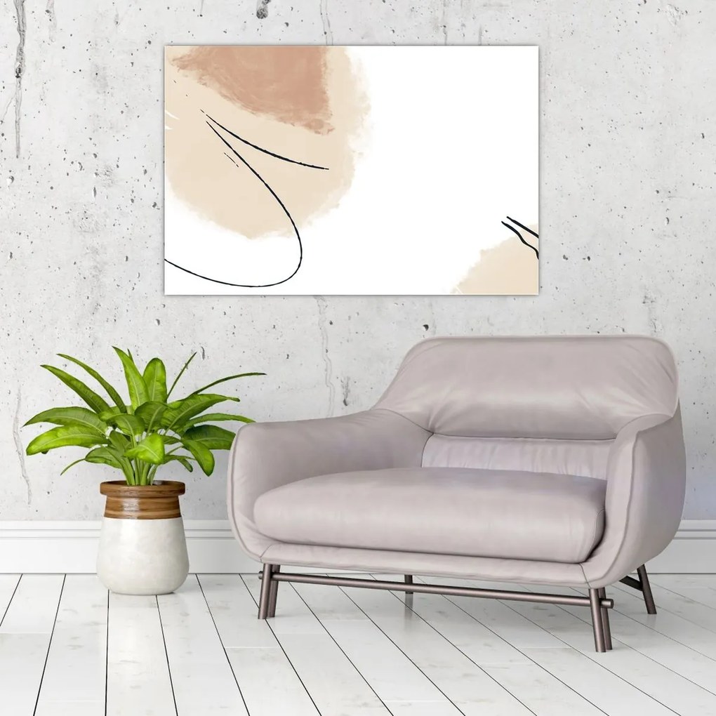Kép - Fehér absztrakció (90x60 cm)