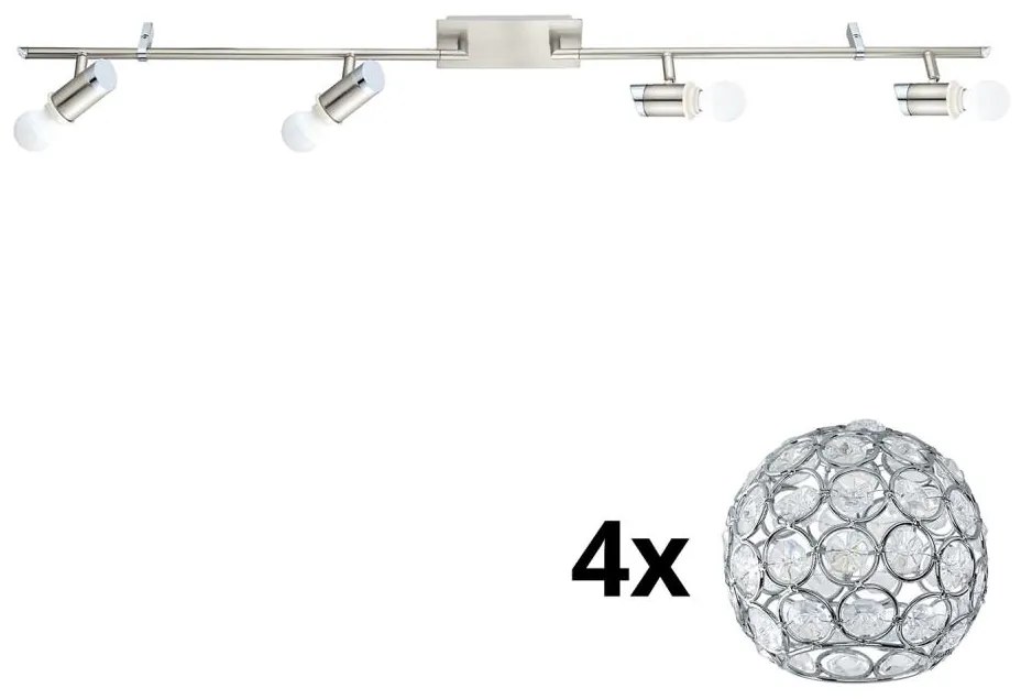 Eglo - MY CHOICE LED spotlámpa 4xE14/4W/230V króm