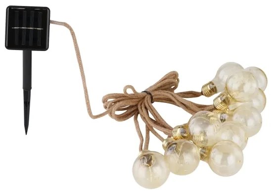 Globo 33694-10 - LED Napelemes dekoratív lánc 50xLED/0,06W/3,2V IP44