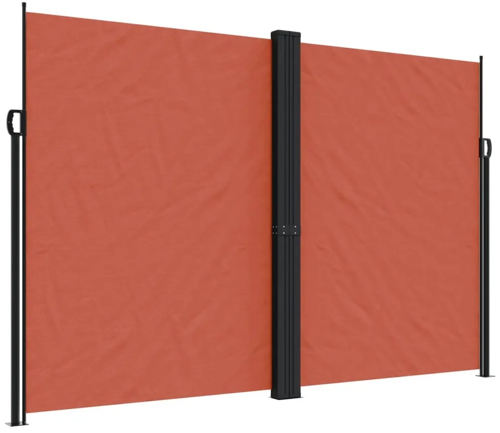 terrakotta behúzható oldalsó napellenző 220 x 1000 cm