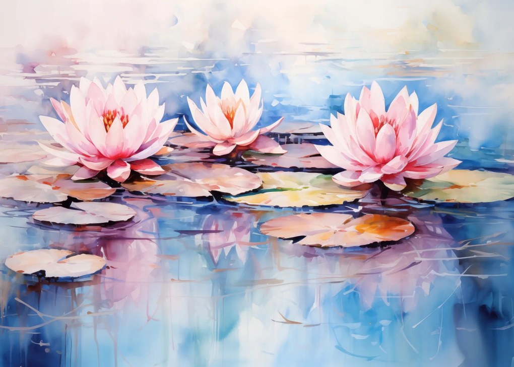 Poszter 70x50cm Csendes tükröződések