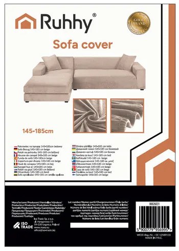 Ruhhy 26031 beige sofa cover 145-185cm