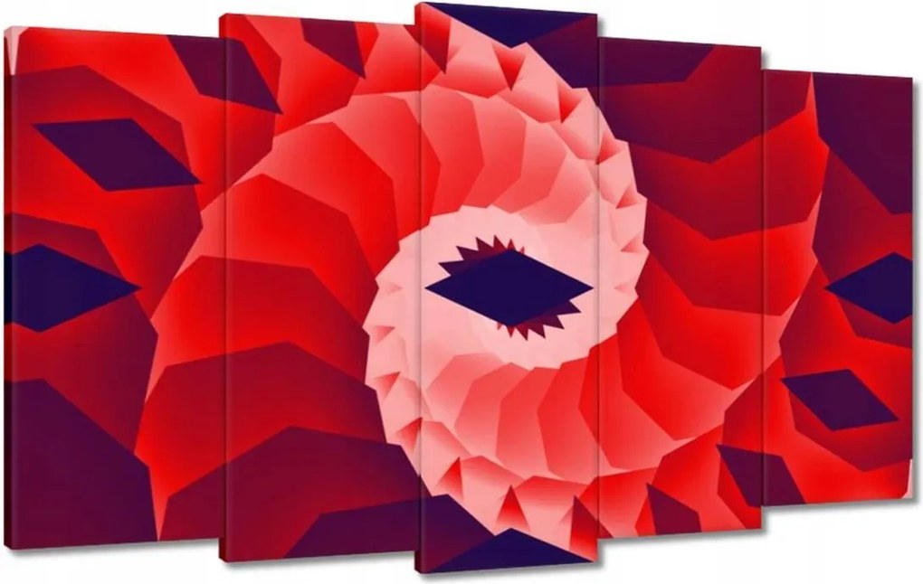 Vászonkép 100x60 Piros kanyar