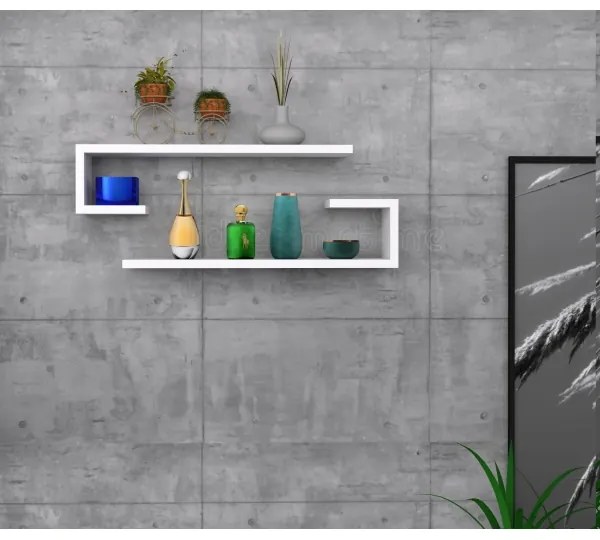 KÉSZLET 2x Fali polc ELDO fehér