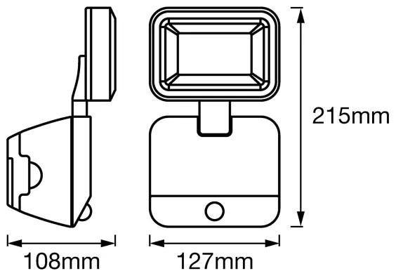 Ledvance - LED Kültéri fali reflektor érzékelővel SPOTLIGHT LED/4W/4xD IP54