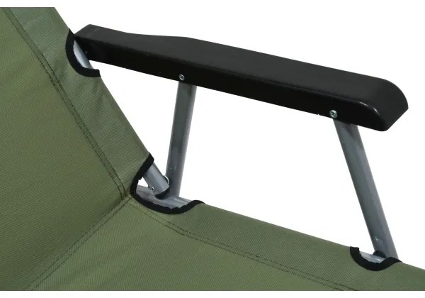Összecsukható zöld kempingszék