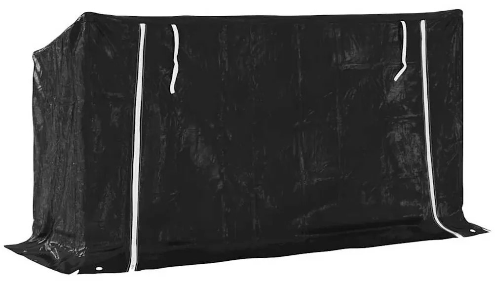 Tűzifa állvány esővédővel 200,5x60,5x110,5 cm horganyzott acél