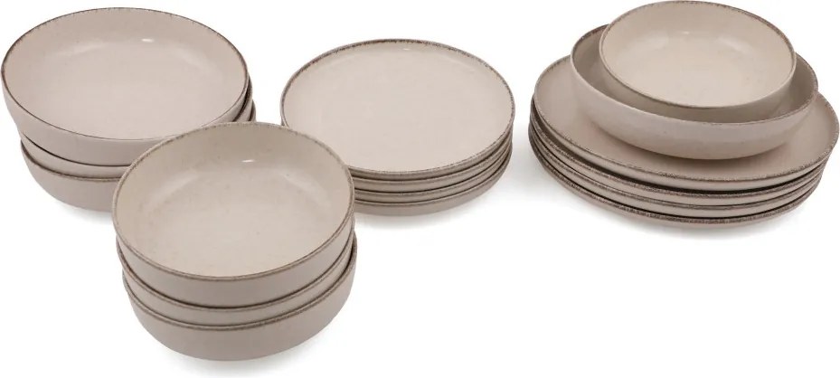 16 részes porcelán étkészlet fahéj