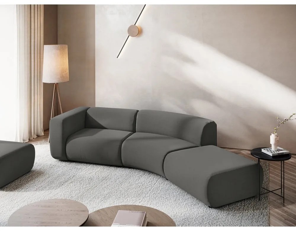 Szürke bársony heverő (jobb oldali) Ekahi – Makamii