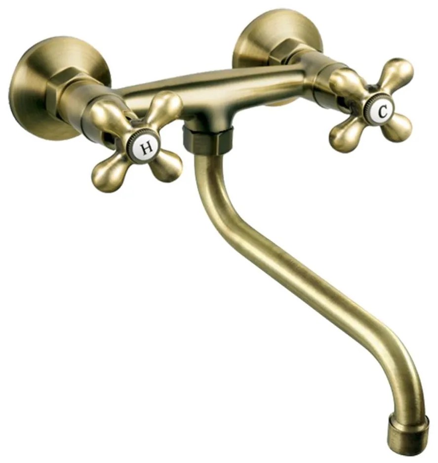 FERRO - ANTICA mosogató- és mosdócsaptelep, bronz