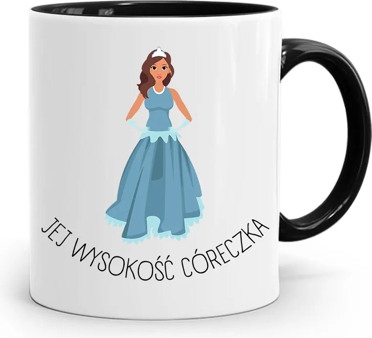 Fekete Bögre Lányának Őfelsége Lánya fényképes nyomattal