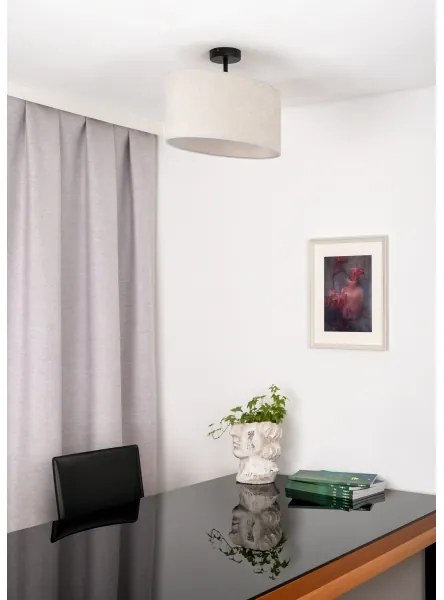 Duolla - Felületre szerelhető csillár OVAL 1xE27/15W/230V szürke