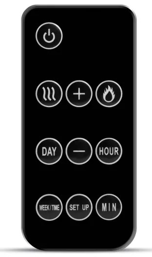 LED elektromos kandalló fűtéssel LED/2000W/230V + távirányító