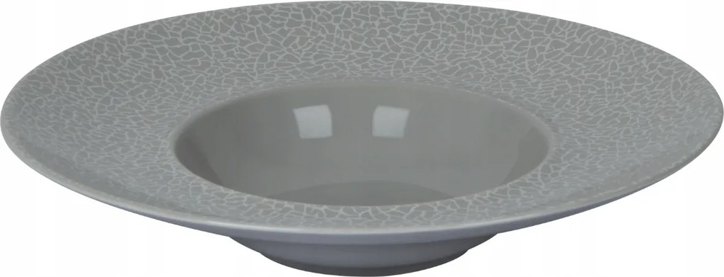 Zina Grey Day Porcelán Tányér Mély Paszta 28cm| Szürke Alumínium Bogucice