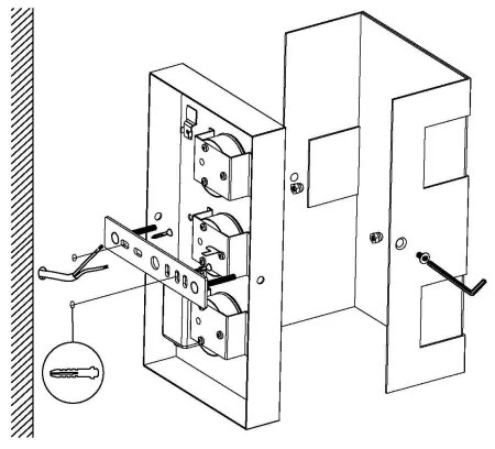 Eglo 94086 - LED-es kültéri lámpa RALORA 3xLED/2,5 W/230V