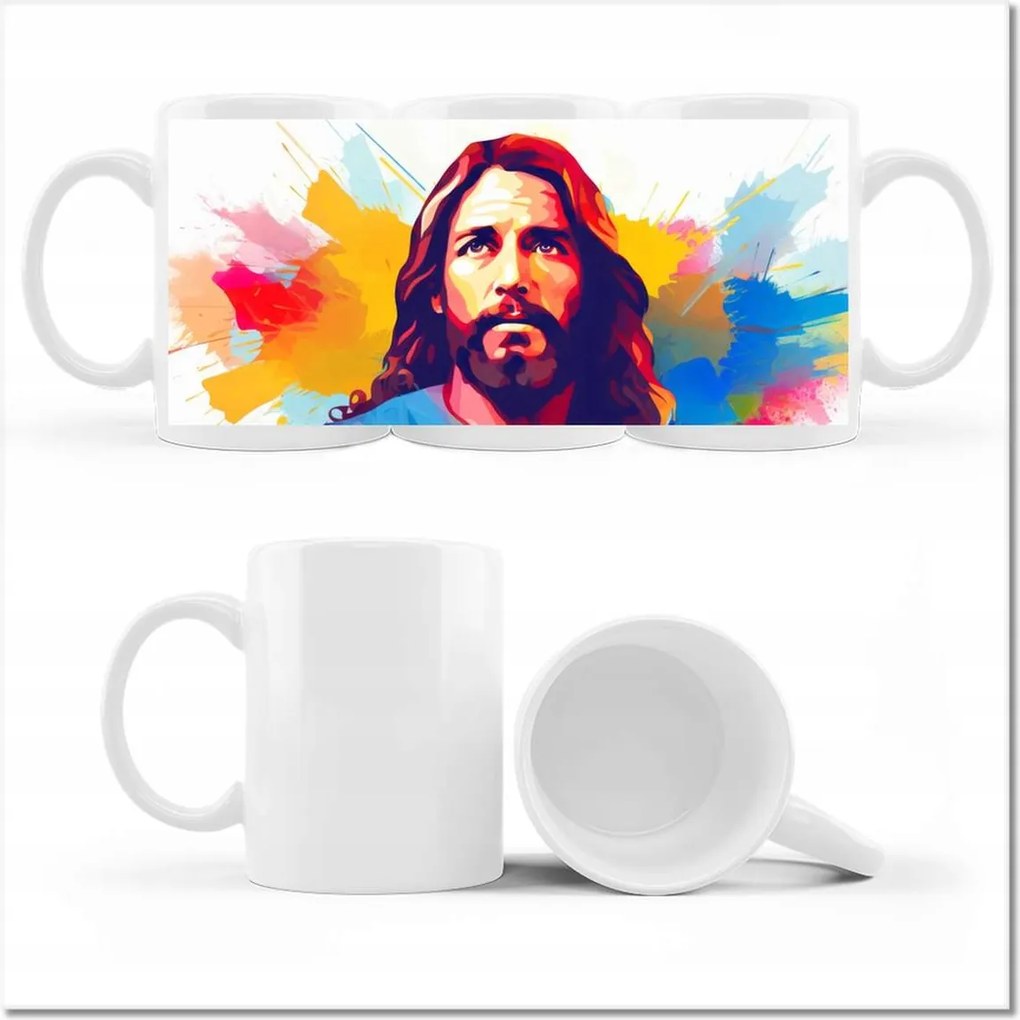 New Age Jézus fényképes bögre