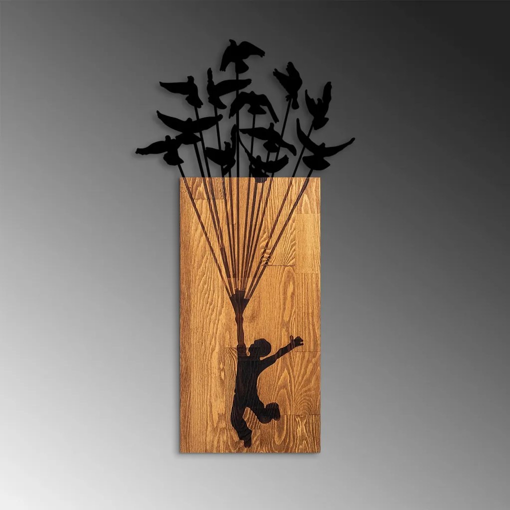 Flying fém fa fali dekoráció, 45×86 cm – TR891TNL2369
