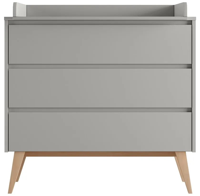 Szürke alacsony gyerek komód 100x52,5 cm Swing – Pinio