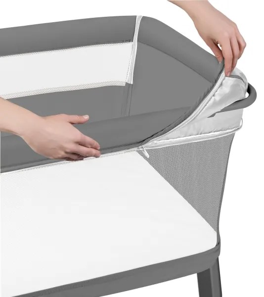 Lionelo - Kiságy 5 az 1-ben THOMI PLUS betonszürke