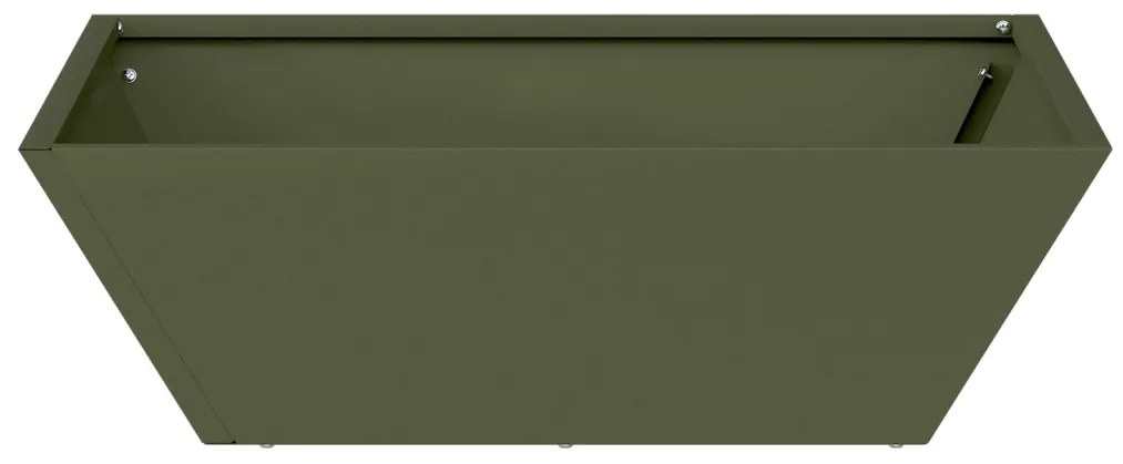 Fém virágcserép Olívazöld Fém 50 x 50 x 15 cm Dekoratív betétek