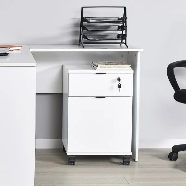 Fehér irodai konténer 61x41 cm