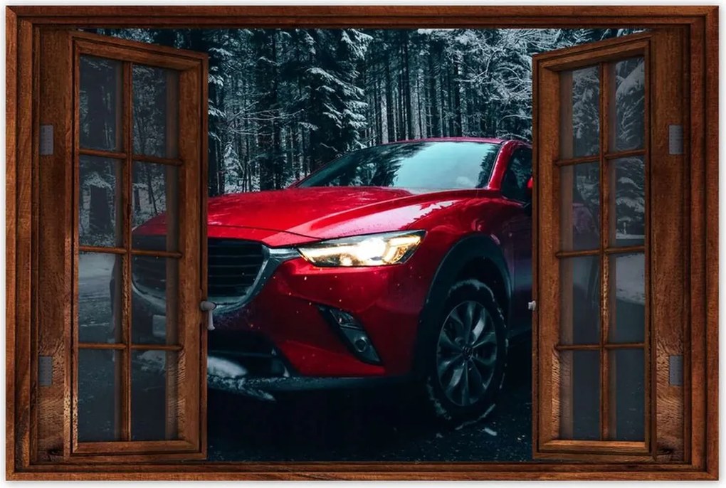 Poszterek 90x60 Piros Mazda Autó