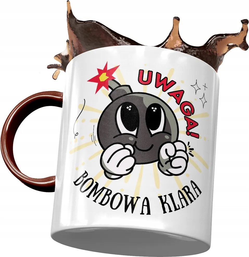 Bordó Bögre Klára Barátnő Feleség Ajándék Nyomtatott Fotóval