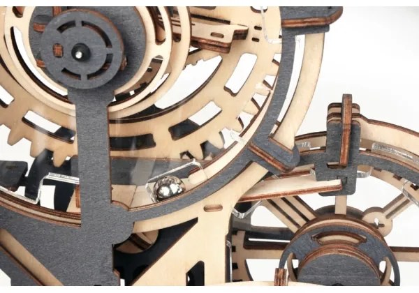 RoboTime - 3D Üveggolyó pálya puzzle Város akadályokkal