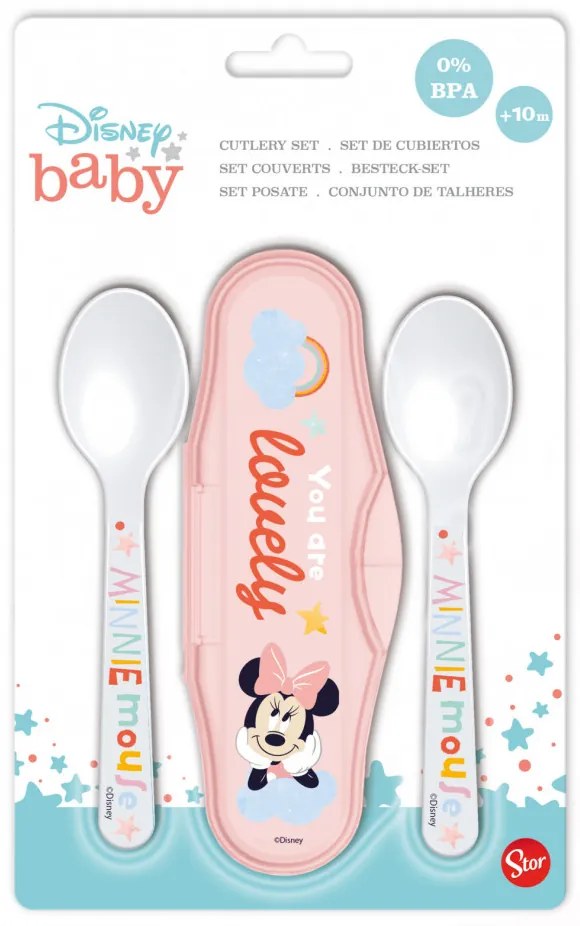 Disney Minnie Ooh Lala! baba utazó evőeszköz készlet