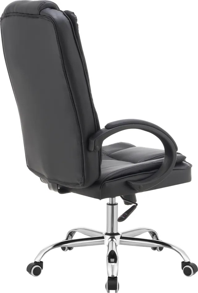 Irodai szék, fekete ekobőr, MADOX NEW