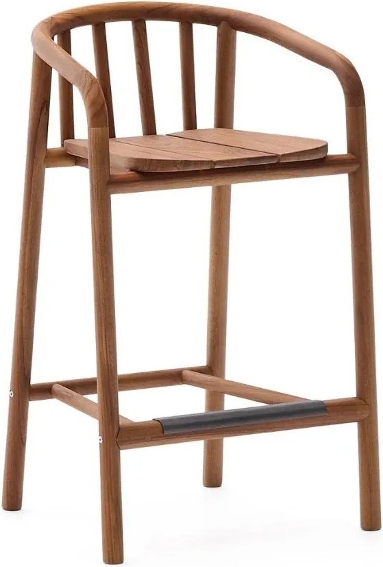 Natúr színű tömörfa kerti bárszék Turqueta – Kave Home