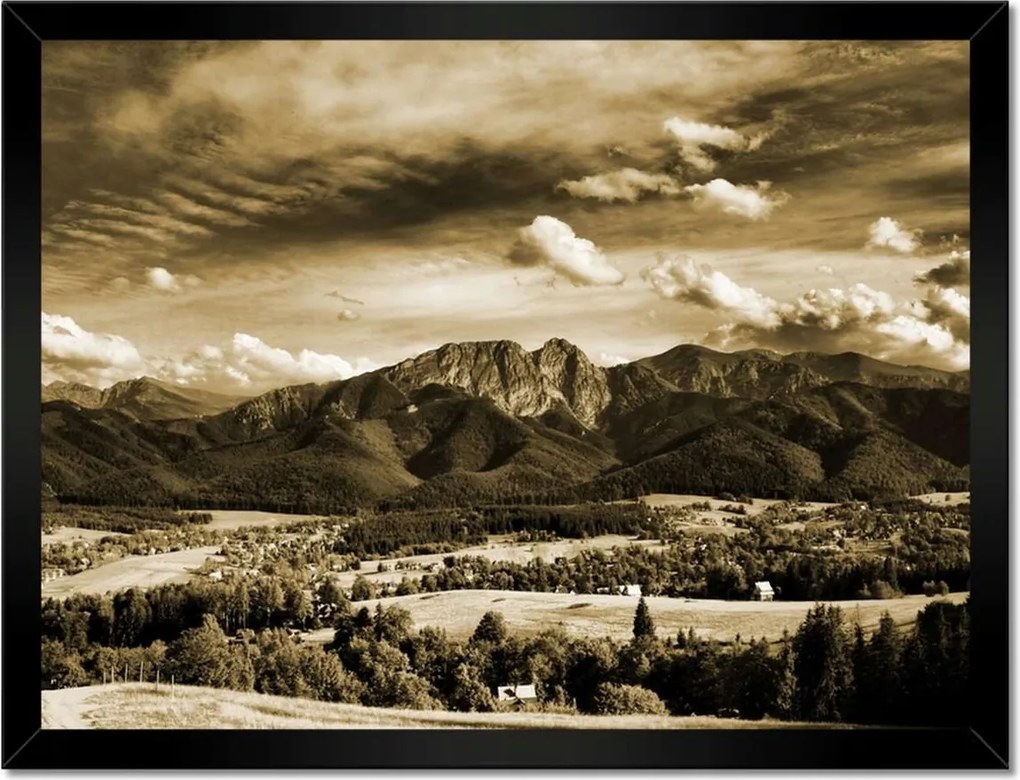 Poszterek keretben 40x30 Tátra Lengyel hegyek Kilátás