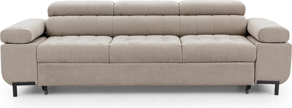 Tyrion háromszemélyes ágyazható kanapé - bézs zsenília Vibe 08