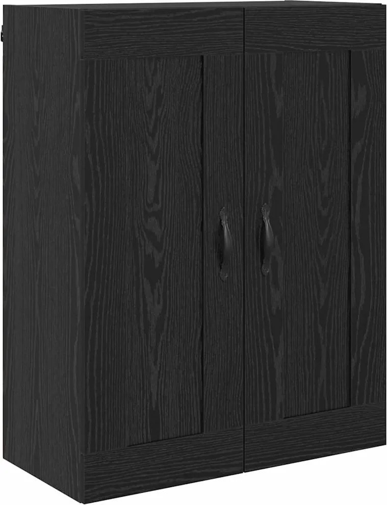 vidaXL Fali szekrény Fekete tölgy 69,5 x 34 x 90 cm Faanyag