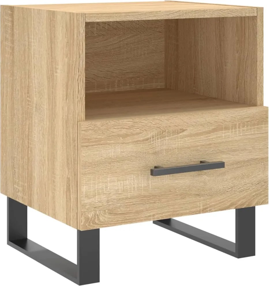 vidaXL sonoma tölgy színű szerelt fa éjjeliszekrény 40 x 35 x 47,5 cm