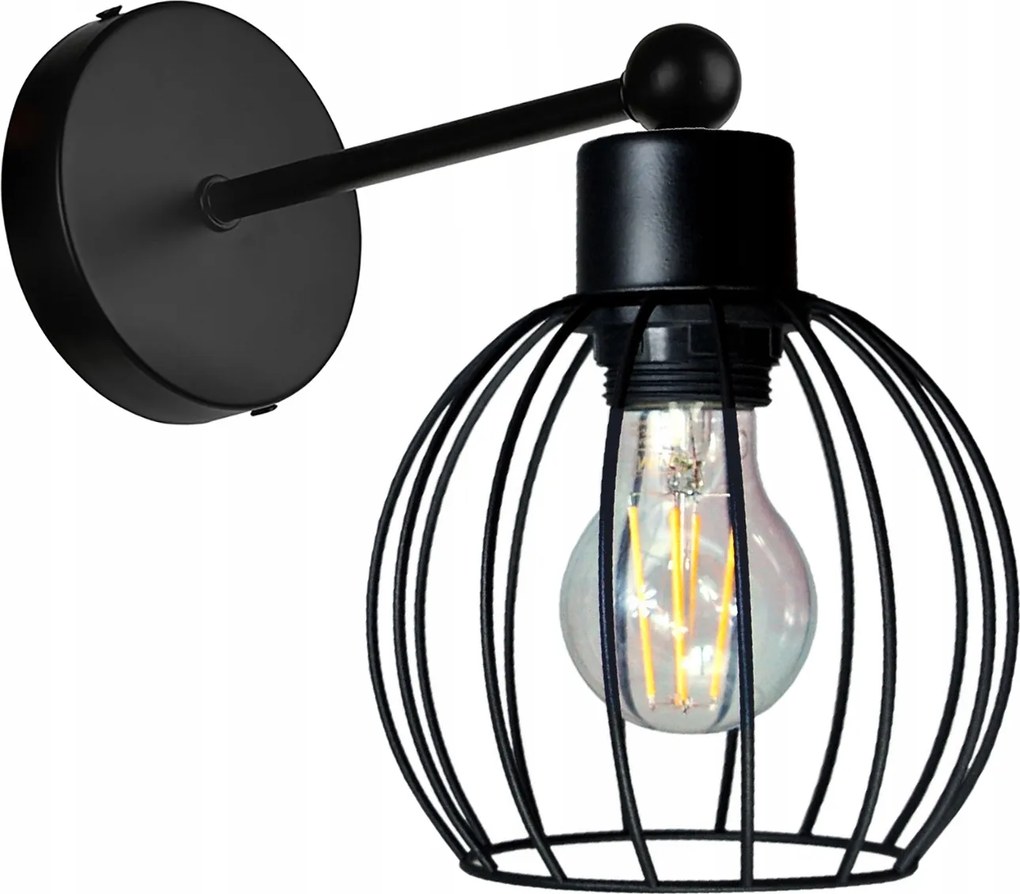 Fali Lámpa E27 fali fix loft vezeték Gömb