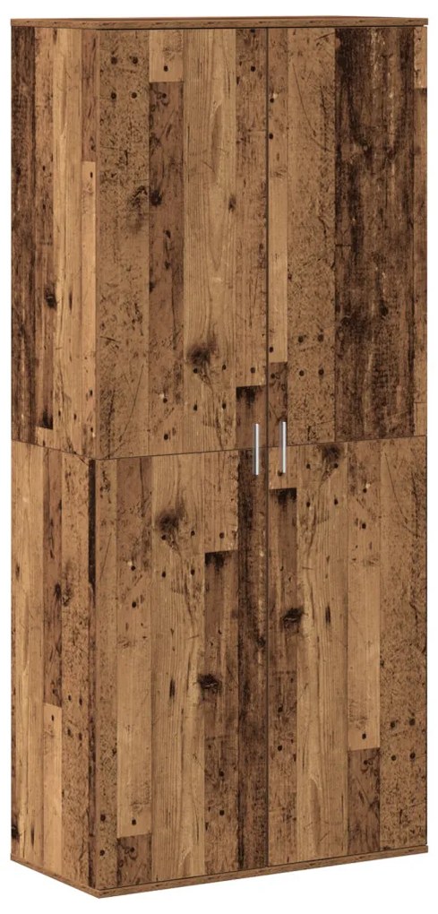 Magas Szekrény Régi Fa 80x39x178 cm Műanyag Fa