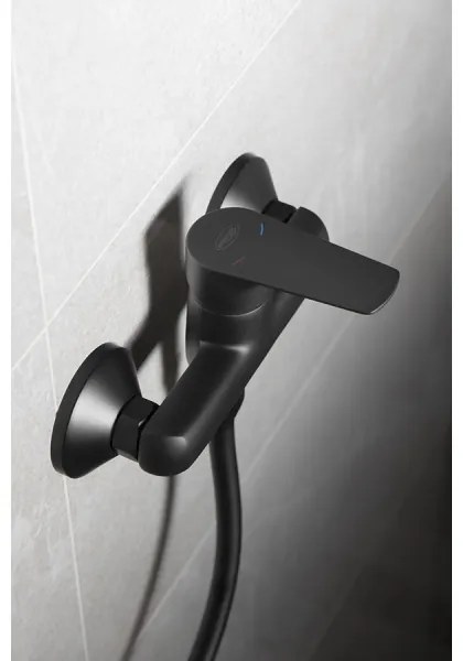 Aqualine - Zuhanycsap LOTTA matt fekete