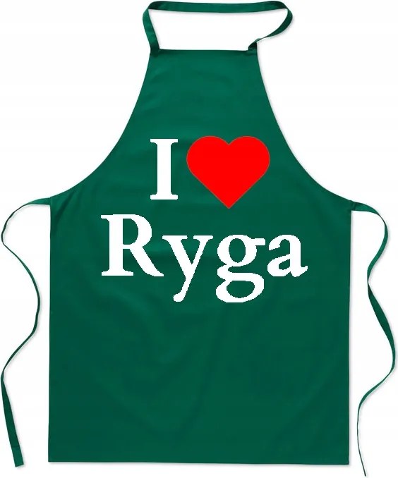 Konyhai kötény nyomtatás I Love Riga Szeretem Riga Lettország Főváros