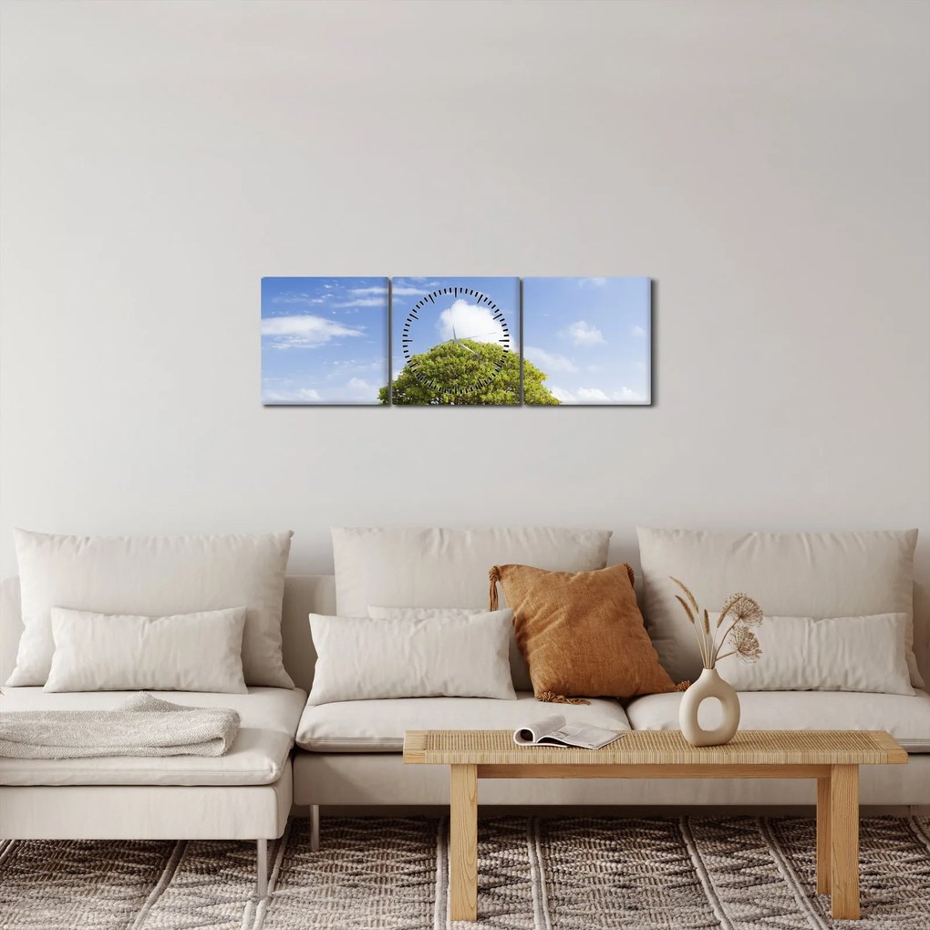 Fa a tengerparton (órával) (90x30 cm)