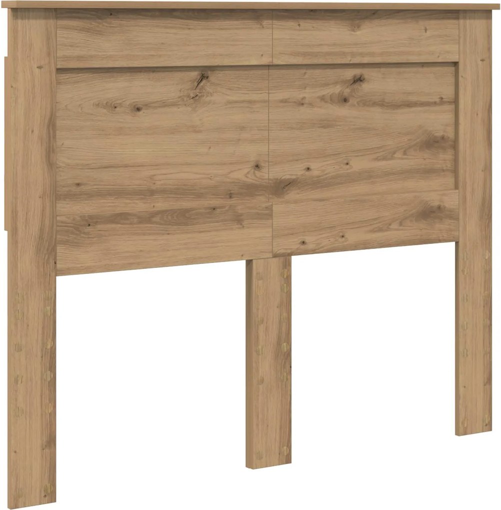 vidaXL Fejtámla fejtámlával Artisan tölgy 120 cm Faanyag