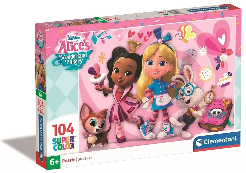 Disney Alice Csodaország cukrászdája Fergie 104 db-os puzzle Clementoni