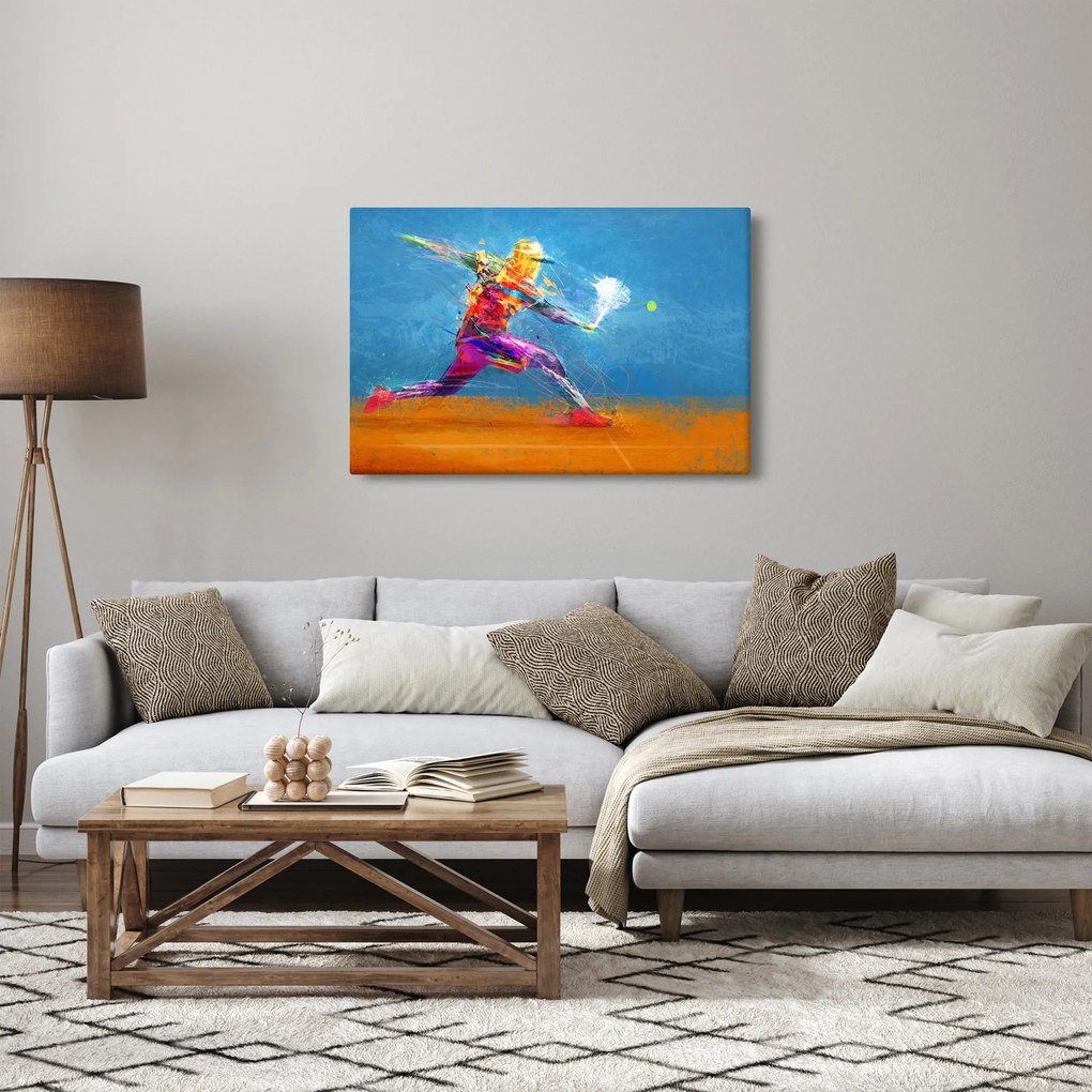 Kép - Festett teniszező (90x60 cm)