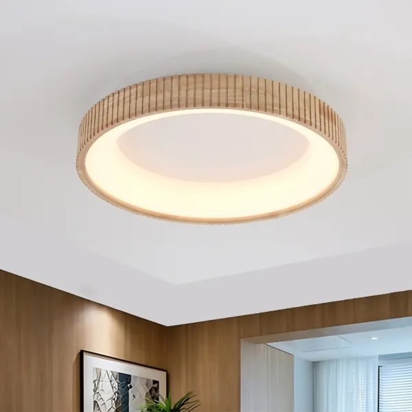 Brilagi - FALCON WOOD MODERN LED mennyezeti lámpa LED/40W/230V, Ø 60 cm, fa kivitel